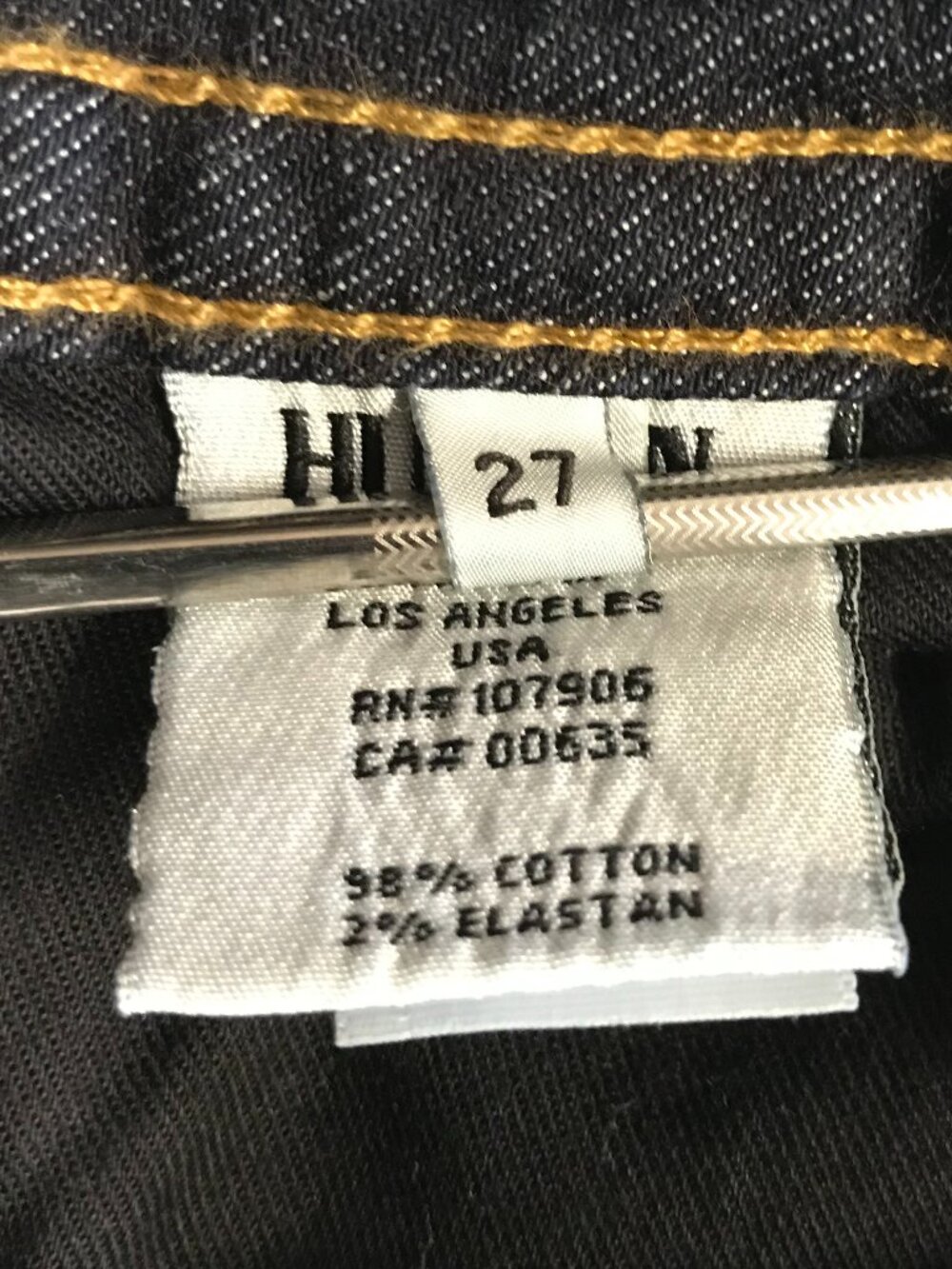 Hudson Jeans Petite Bootcut Dark Wash Stretch Denim Mid Rise 27 - Picture 11 of 12